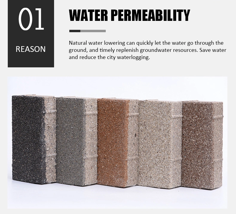 Water Retention Water-Permeable Bricks 30X15